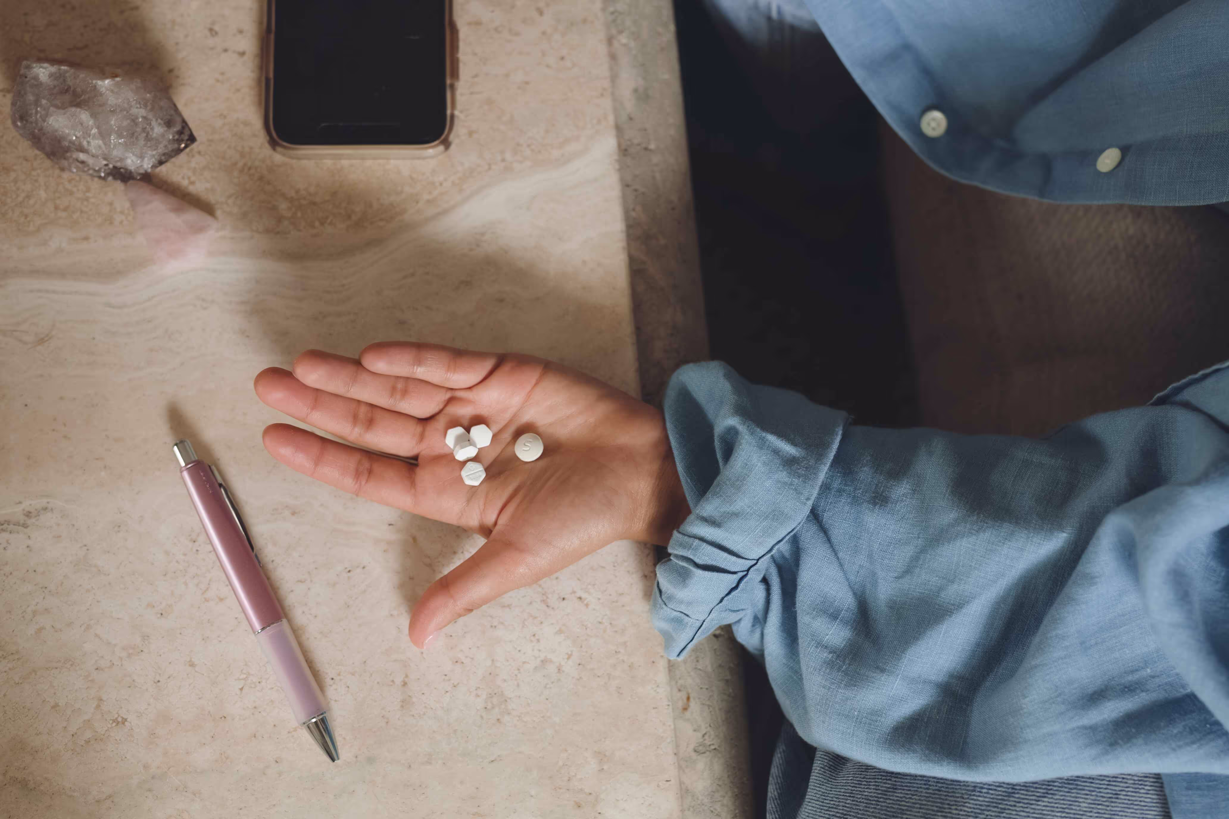 A person receiving compassionate support